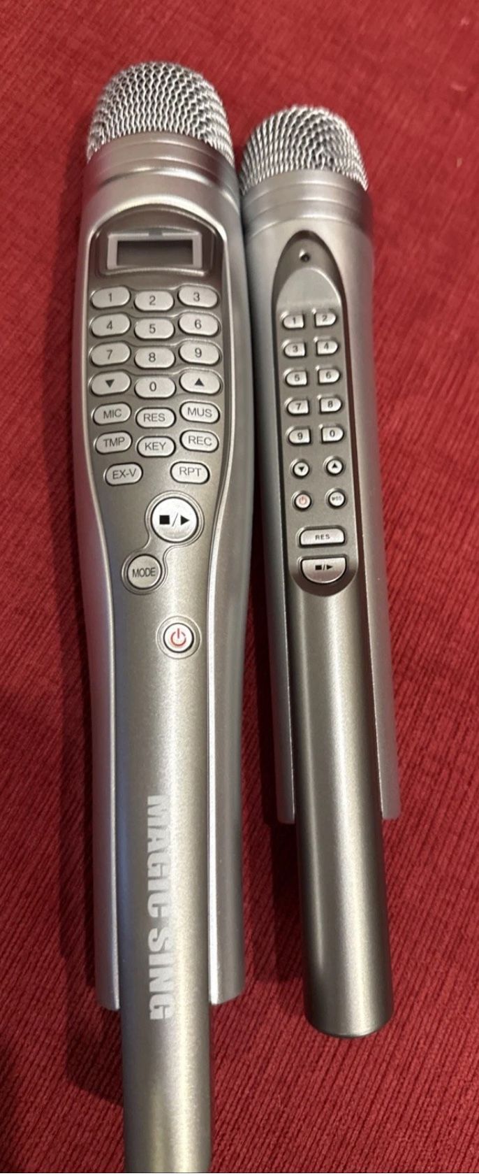 MAGIC SING Karaoke Microphone Mics Only No Power Supply excellent working condition  you can test it on battery before you buy