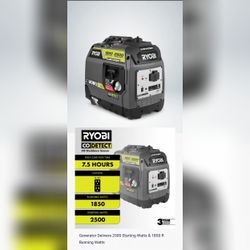 Ryobi 2500W Portable Generator - New - Cleveland, OH