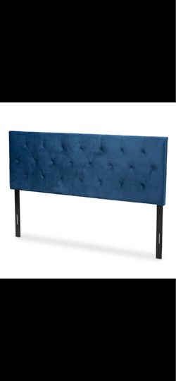 Blue Queen sized Head board