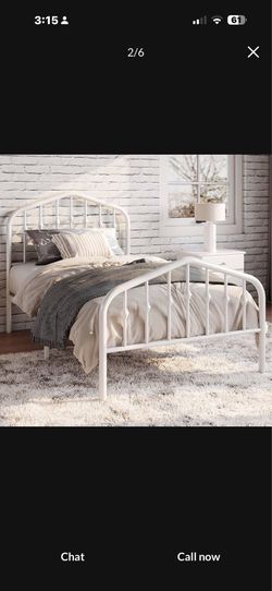 Great frame iron white bed