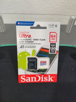 SanDisk 64GB  microSD UHS card