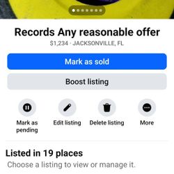 Records  Any Reasonable Offer 