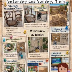 Yard SALE RAIN OR SHINE, RESERVE NOW!