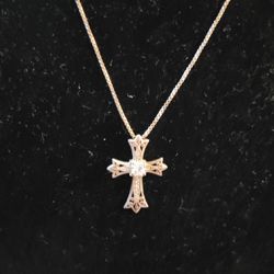 925 Silver Cross Necklace 