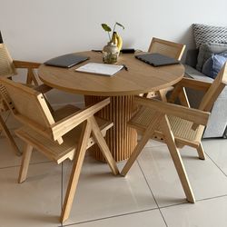 Dining table with chairs