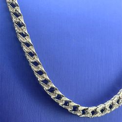 925 Silver CZ 22” Franco Necklace 71.20g 5.7mm 187501