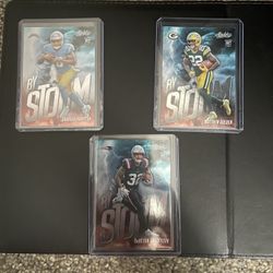 2025 Panini Absolute By the Storm Rookie Football Card Bundle – Golden, Henderson, Hampton