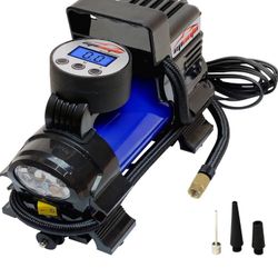 [NEW] EPAuto 12V DC Portable Air Compressor Pump, Digital Tire Inflator, Blue  g