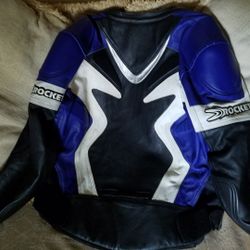 Joe Rocket "UFO" Leather MOTORCYCLE Racing JACKET