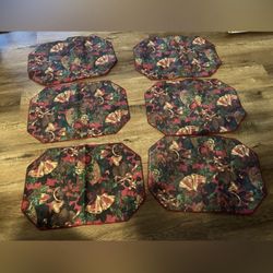 Set of 6 Christmas placemats