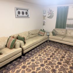Couch with 3 tables