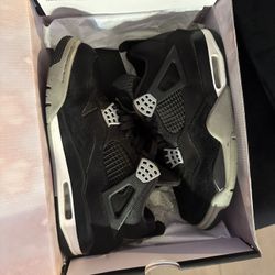Jordan 4 Black Canvas 