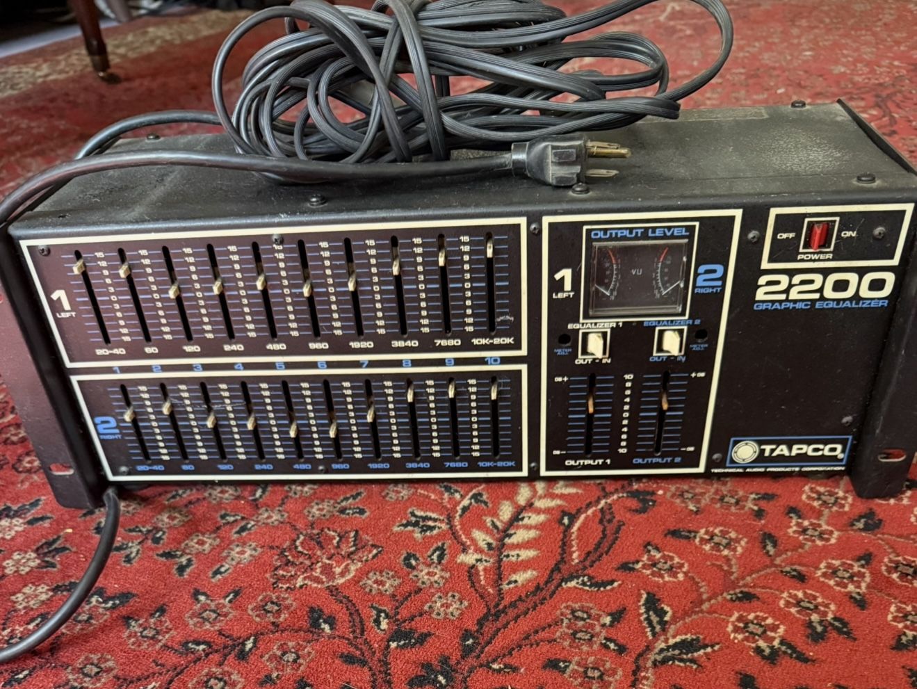 Vintage Tapco 10 Band Graphic Equalizer