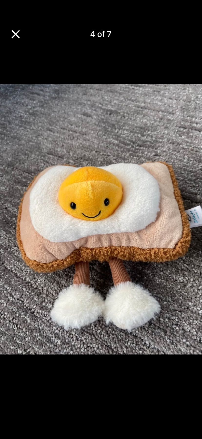 Jellycat Amuseables Egglantine Egg On Toast