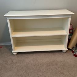 Pottery Barn White Display/Bookshelf