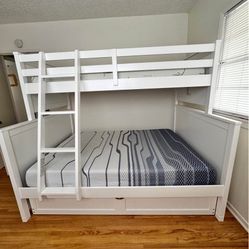 Wooden Bunk Beds Twin/Full Option 