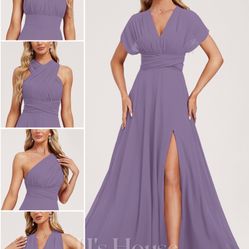 JJ’s House Lavender Formal Maxi Dress