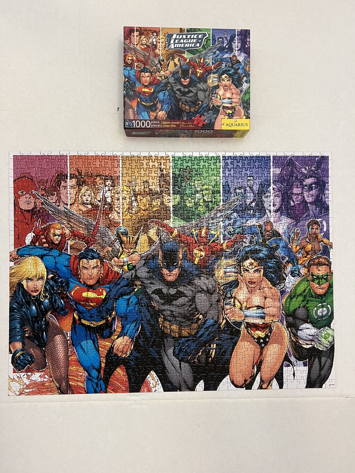 Justice League of America 1000 pc Jigsaw Puzzle 20"x27" Superman, Batman