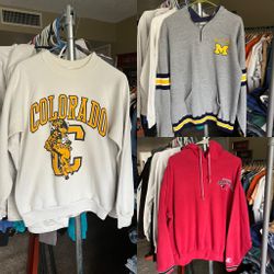vintage college hoodies