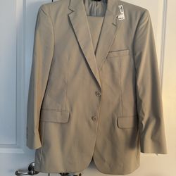 Jos. A. Bank Tan Men's Suit jacket 43L/pants 37LG