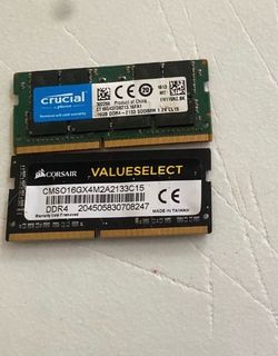 Laptop Ram DDR4 16GB Sticks work on PC and Mac