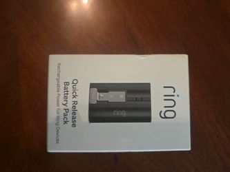 Ring Quick Release Rechargeable Battery Pack