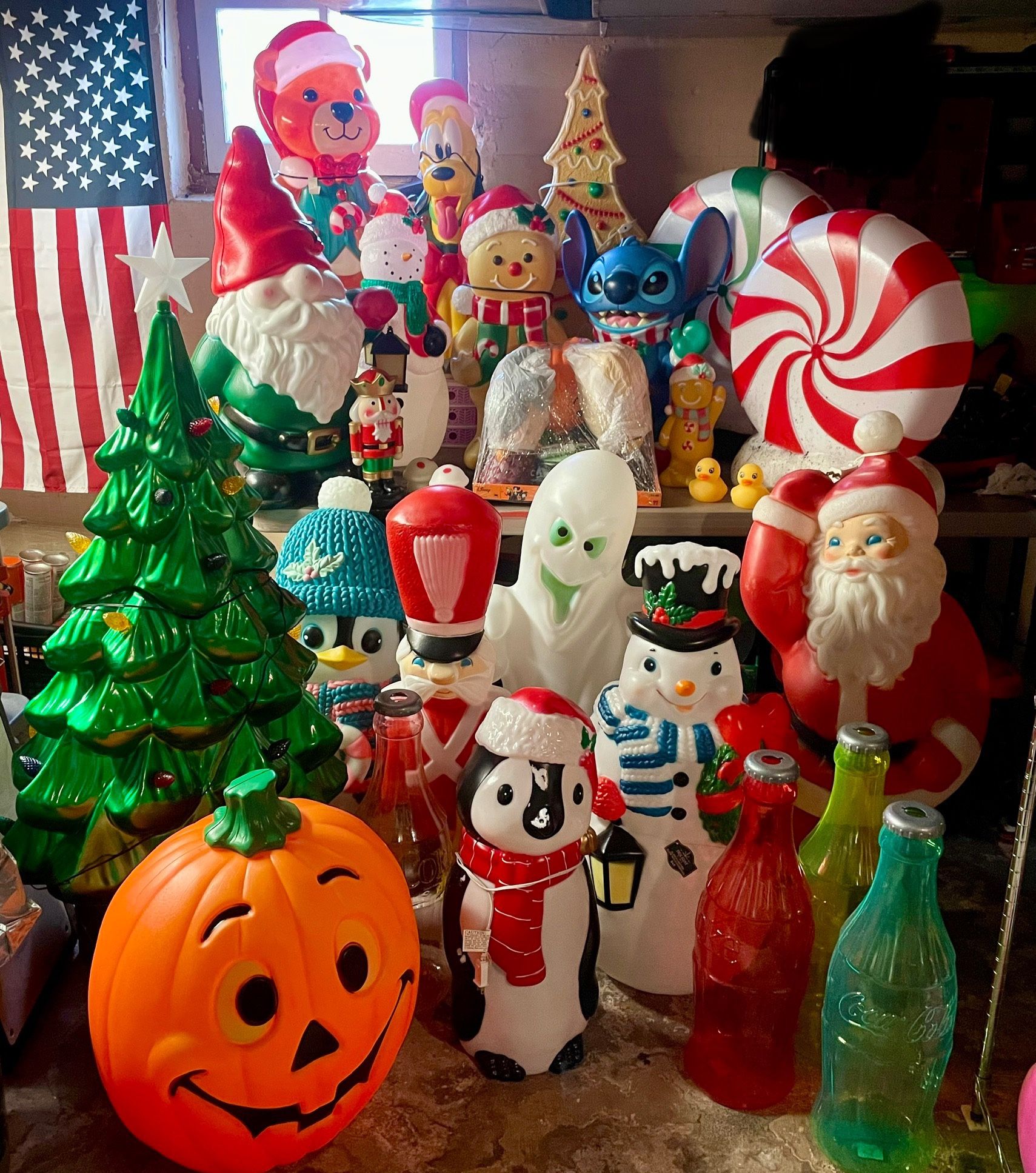 Holiday blow mold