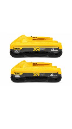 2-Pack DEWALT DCB2104 20V MAX XR POWERPACK 4Ah Lithium-Ion Batteries NEW