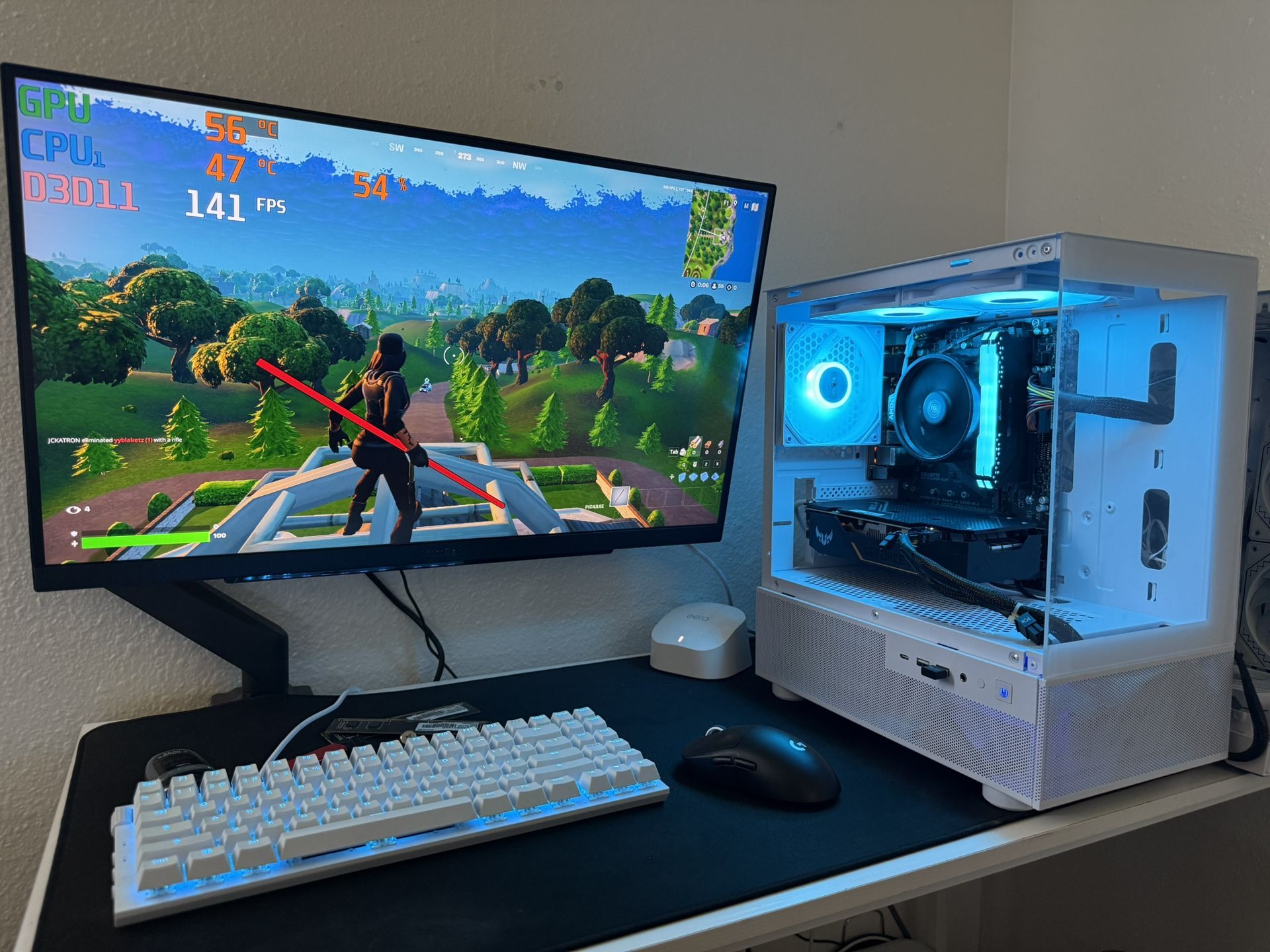 White Gaming Pc Computer Desktop