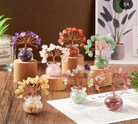 Handmade trees made from natural stones.Keep Your Hone aura