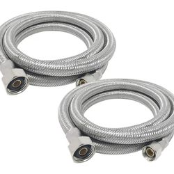 [2-Pack] PROCURU 36" (3Ft) x 3/8" Comp x 1/2" FIP Faucet Hose Connector