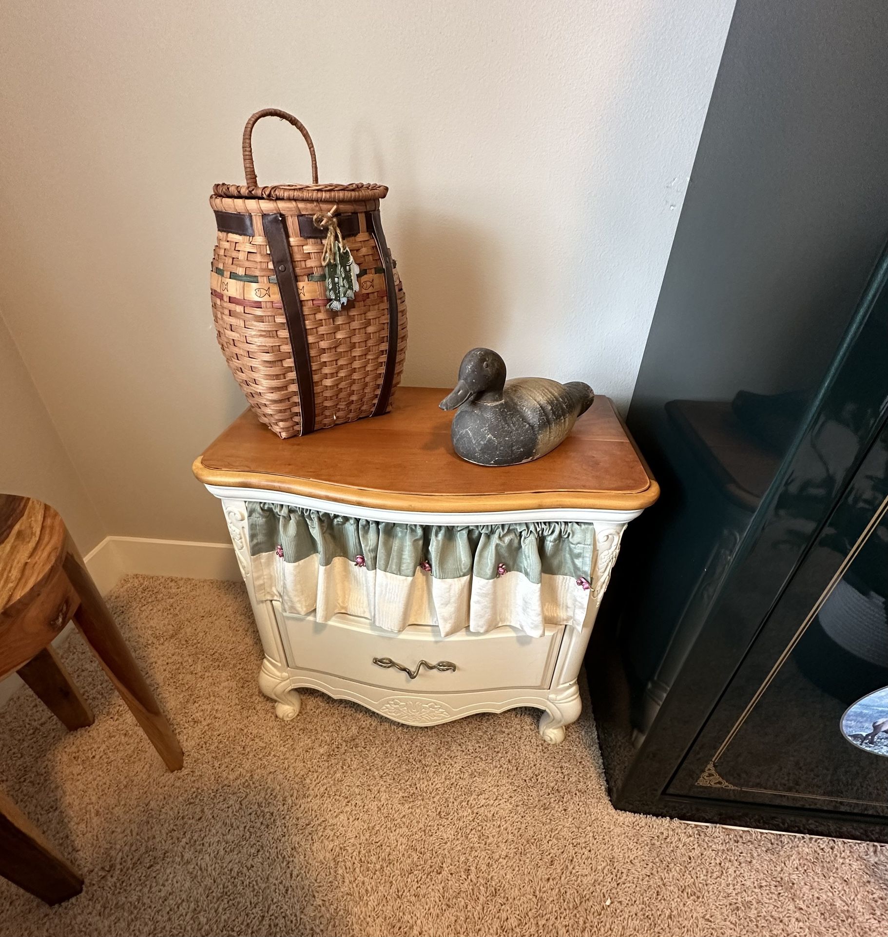 Shabby Chic Nightstand Or End Table