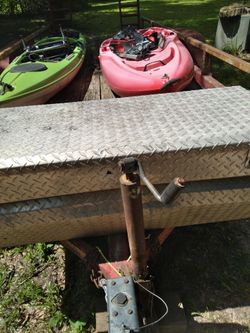 Kayaks..fully loaded..foot and hand paddles...Rutter..