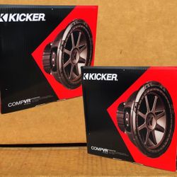 Bass System 12" Dual 4-Ohm Voice Coil Subwoofers CompVR Series 1600 Watts CVR12 Package 🚨 Payment Options Available 🚨 No Credit Needed 🚨 
