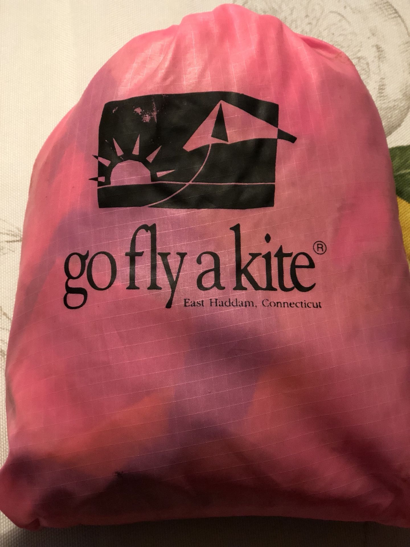A Pocket Parafoil. Kite in a pocket. Made by the wonderful Go Fly A Kite company of East Haddam CT