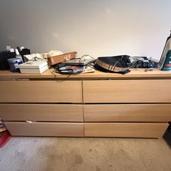 6 Drawer Wooden Dresser