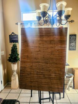 34.5x64 cordless pull down bamboo shades