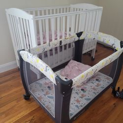 Crib, Playpen Bed,  High Chair