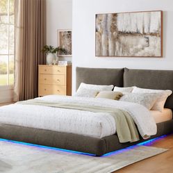 NEW QUEEN AND KING SIZE ZIMA BROWN BED WITH MATTRESS AND FREE DELIVERY 