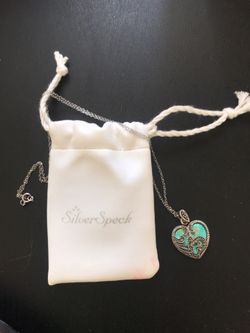 Silver heart necklace