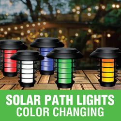Solar Path Lights Color Changing Set