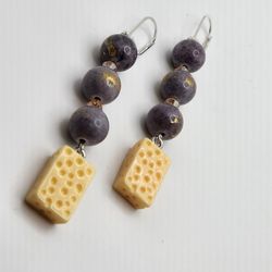 Elegant Cheese Earrings