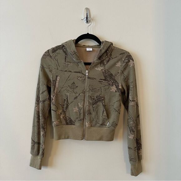 Aritziaina Thermal Zip Hoodie In Pacific Forest