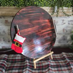 Handmade Shou Sugi Ban Serving Tray: Dragon Purple Charred Wood Platter