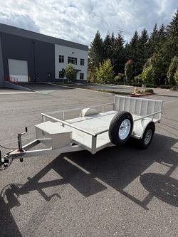 2019 Silver Eagle 6x10 All Aluminum flat bed trailer