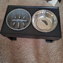 Dog Food And Water Dish