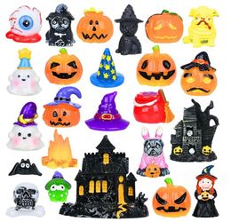 wakentti Figuras de Halloween, para accesorios de jardín, adornos de decoración, suministros de fiesta, mini figuras de Halloween, 12 estilos