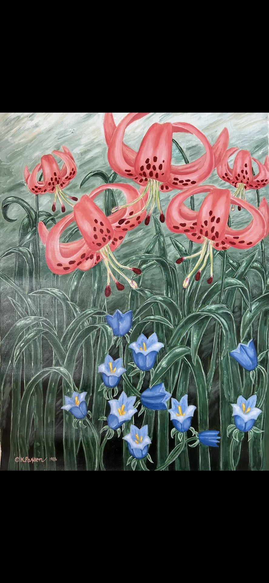 Lillies and Bluebells
