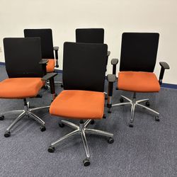 Set Of 5 Office Chairs