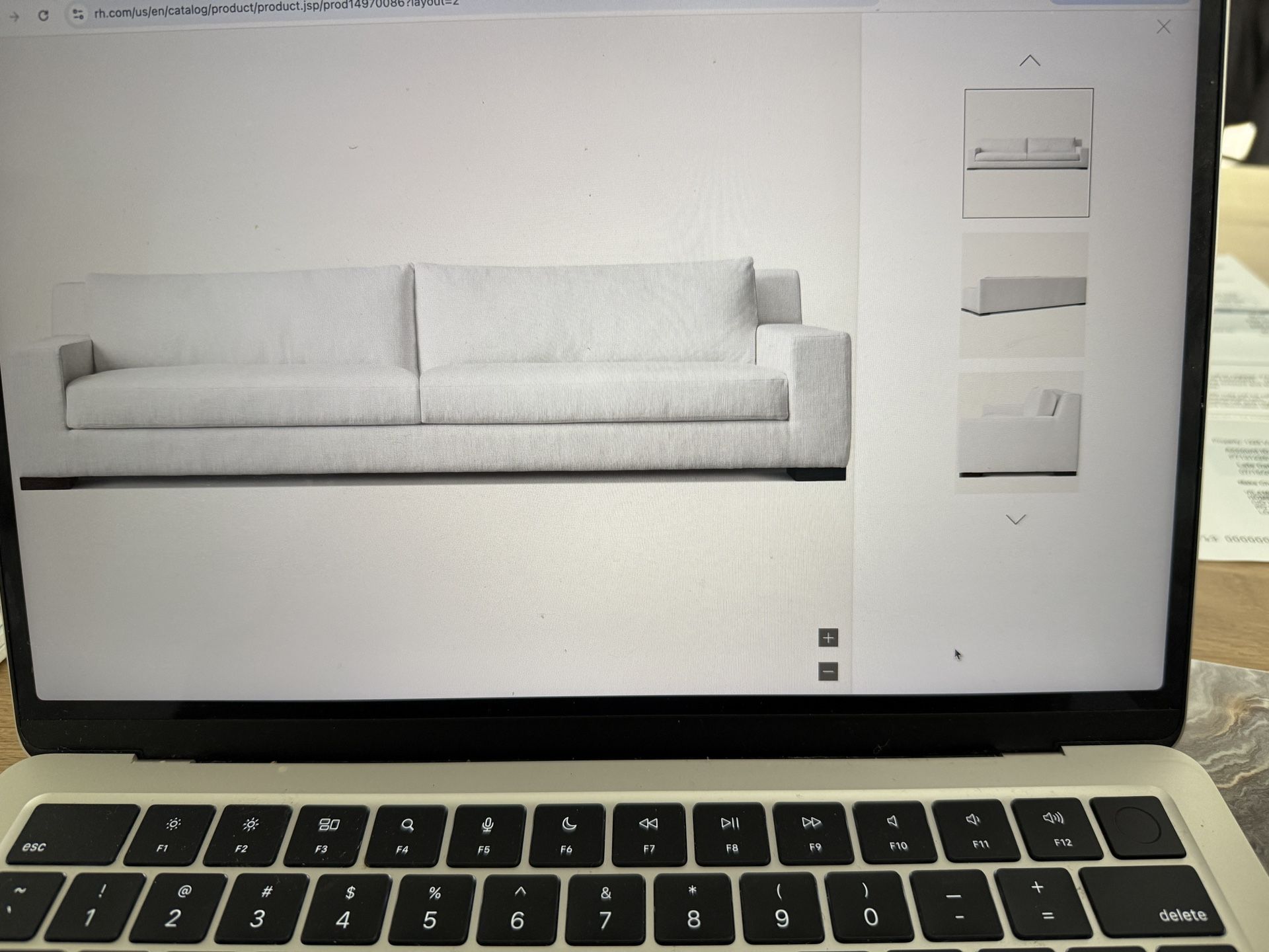 Luxury, Deep Seat, White Sofa, Easy-Care Great Deal!